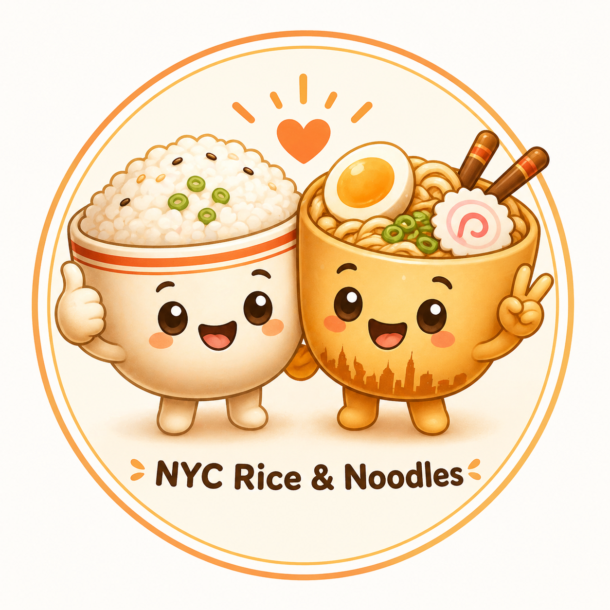NYC Rice & Noodles mascot